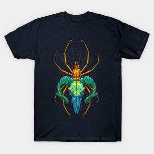 Bright Spider Skull T-Shirt